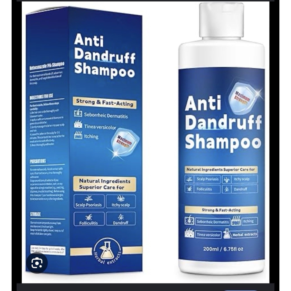 Ketoconazole 1% Anti Dandruff Shampoo Maximum Strength Scalp Treatment 200ml